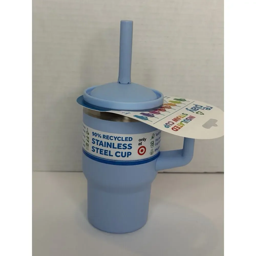 Replay Kids Insulated Straw Cup 10 Oz. Blue,